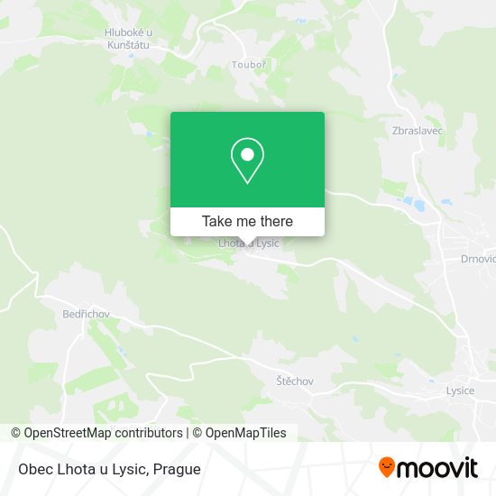 Карта Obec Lhota u Lysic