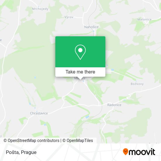 Карта Pošta