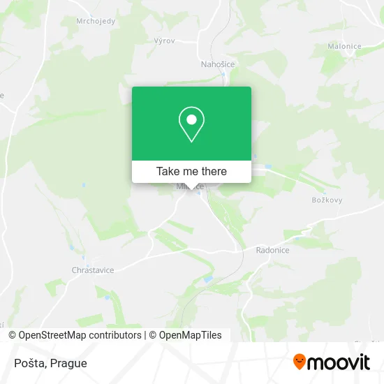 Карта Pošta