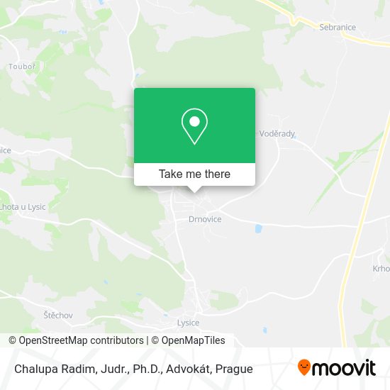 Карта Chalupa Radim, Judr., Ph.D., Advokát
