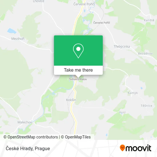 Карта České Hrady