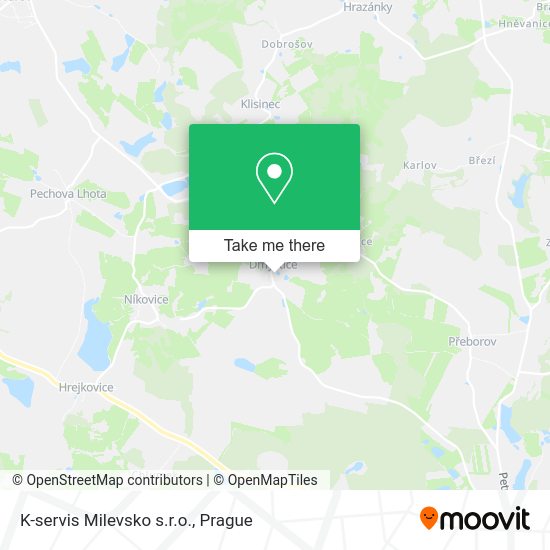 Карта K-servis Milevsko s.r.o.
