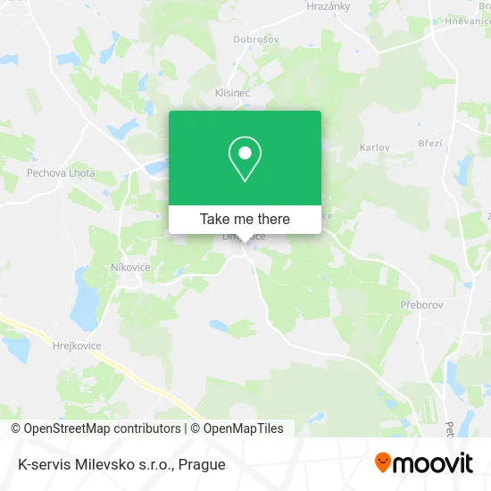 Карта K-servis Milevsko s.r.o.