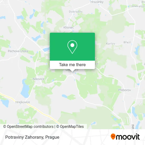 Карта Potraviny Zahorany