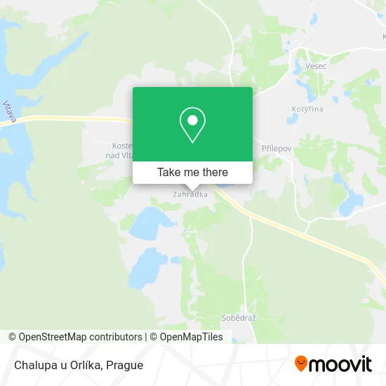 Карта Chalupa u Orlíka