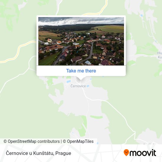 Карта Černovice u Kunštátu