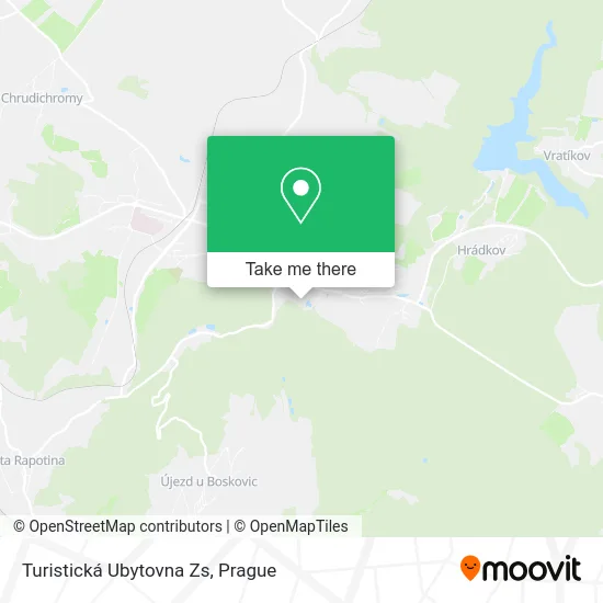 Карта Turistická Ubytovna Zs