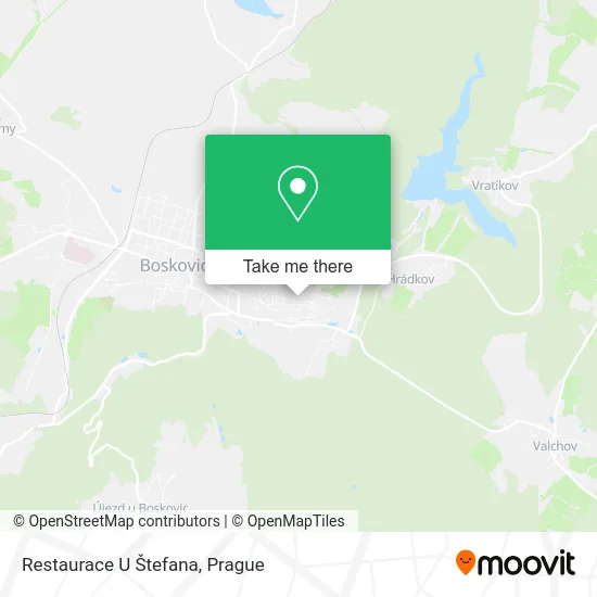 Карта Restaurace U Štefana