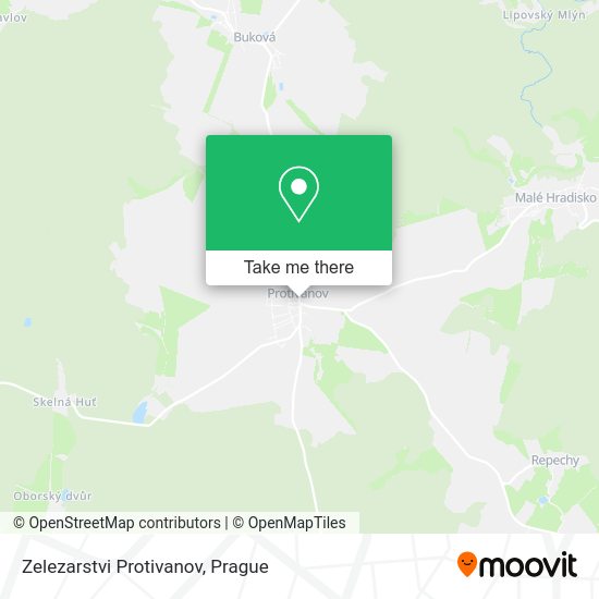 Карта Zelezarstvi Protivanov
