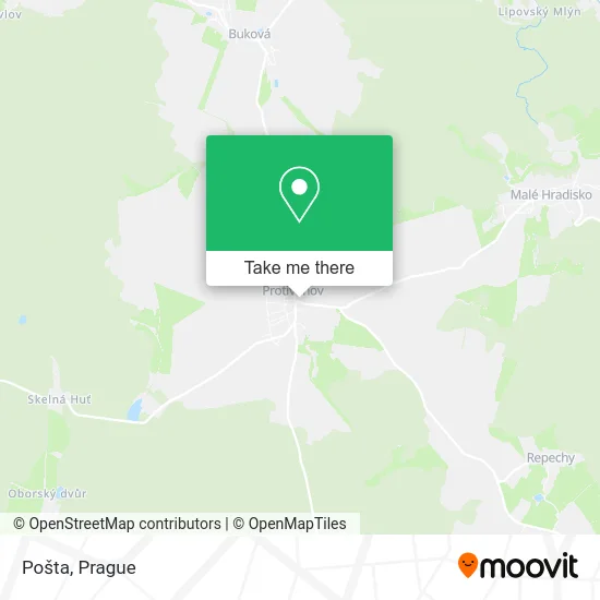 Карта Pošta