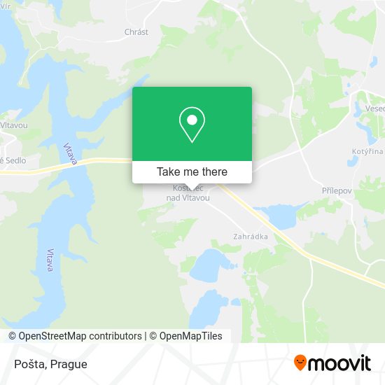 Карта Pošta