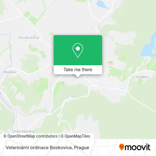 Карта Veterinární ordinace Boskovice