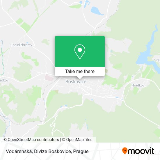 Карта Vodárenská, Divize Boskovice