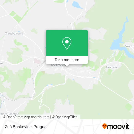 Карта Zuš Boskovice