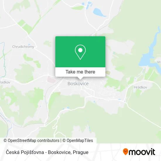 Карта Česká Pojišťovna - Boskovice