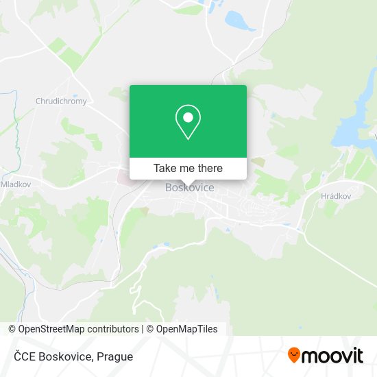Карта ČCE Boskovice