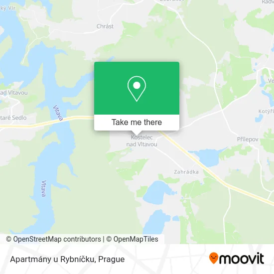 Карта Apartmány u Rybníčku