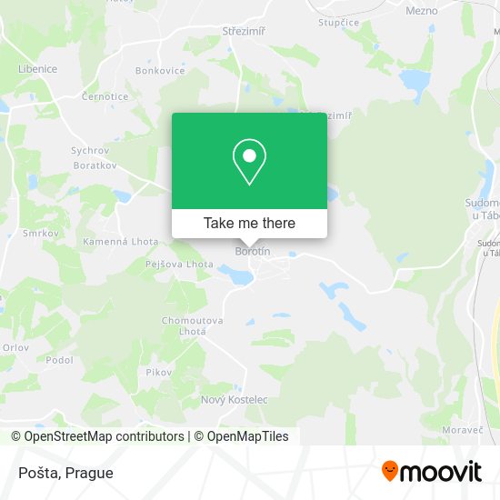 Карта Pošta
