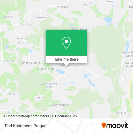 Карта Pod Kaštanem