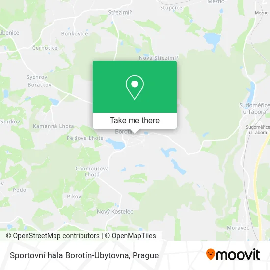 Карта Sportovní hala Borotín-Ubytovna