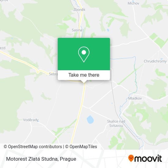 Карта Motorest Zlatá Studna
