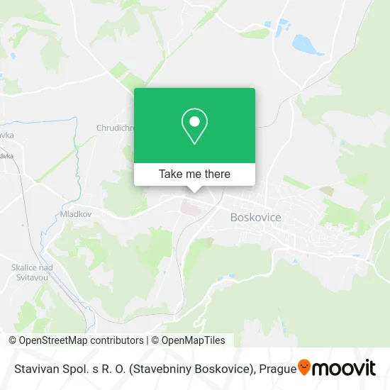 Карта Stavivan Spol. s R. O. (Stavebniny Boskovice)