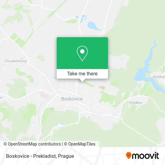 Карта Boskovice - Prekladist