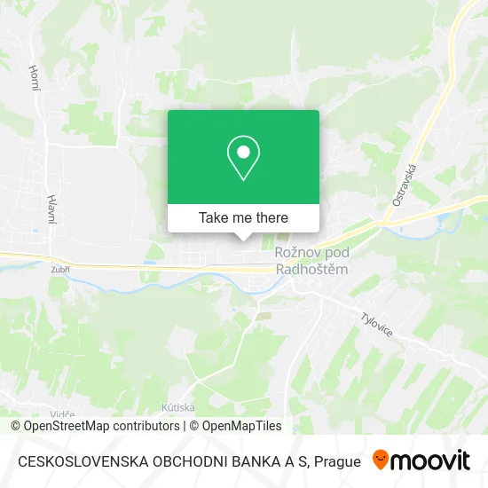 Карта CESKOSLOVENSKA OBCHODNI BANKA A S