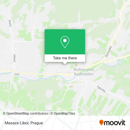 Карта Masaze Libor