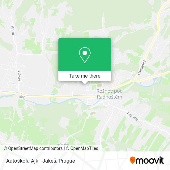 Карта Autoškola Ajk - Jakeš