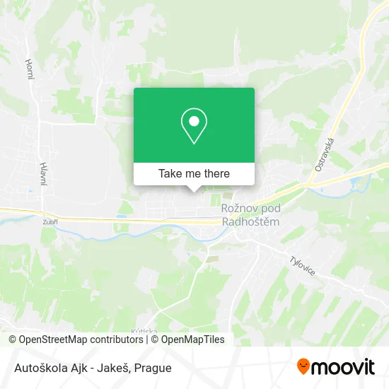 Карта Autoškola Ajk - Jakeš