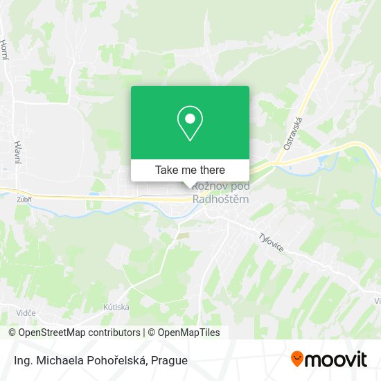 Карта Ing. Michaela Pohořelská