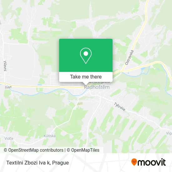 Карта Textilni Zbozi Iva k