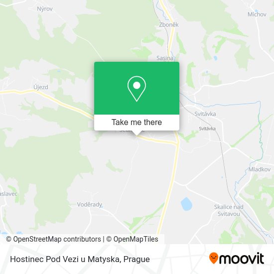 Карта Hostinec Pod Vezi u Matyska