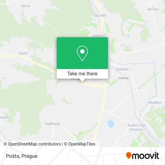 Карта Pošta
