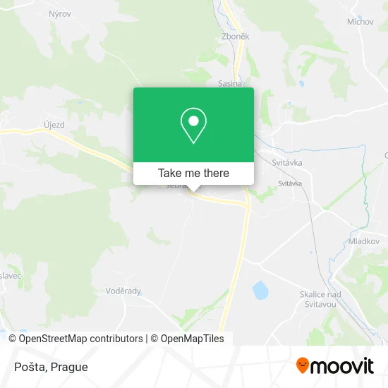 Карта Pošta
