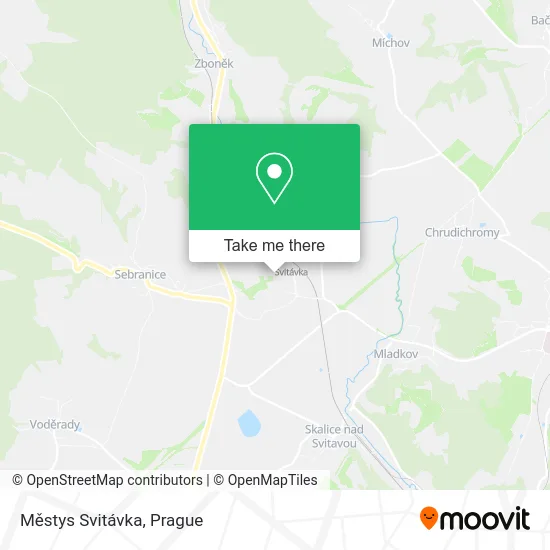 Карта Městys Svitávka