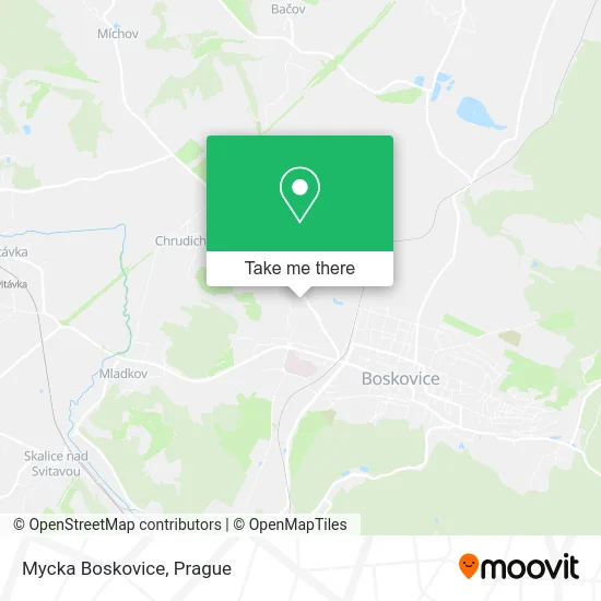 Карта Mycka Boskovice