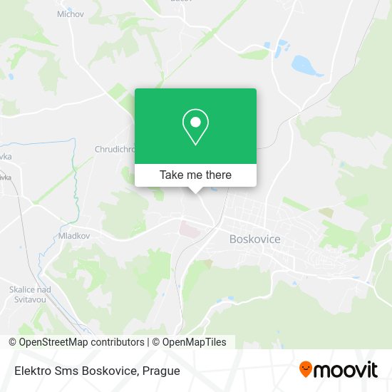 Карта Elektro Sms Boskovice