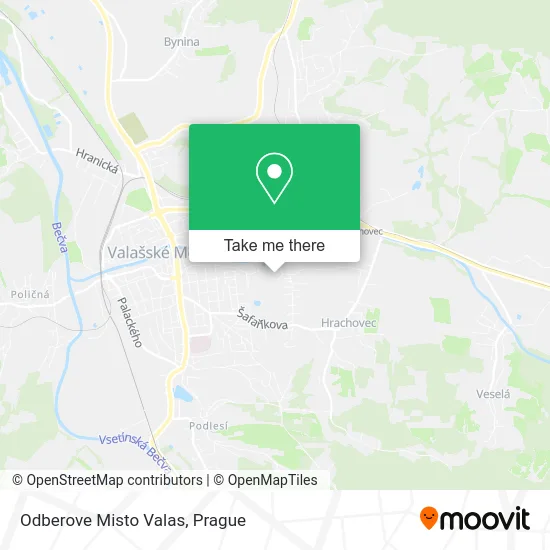 Карта Odberove Misto Valas