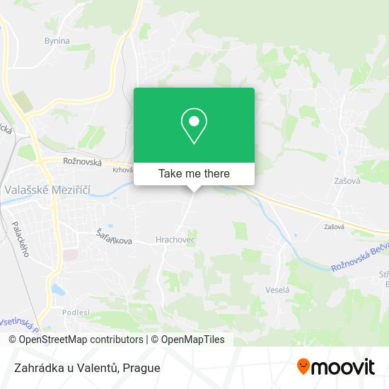 Карта Zahrádka u Valentů