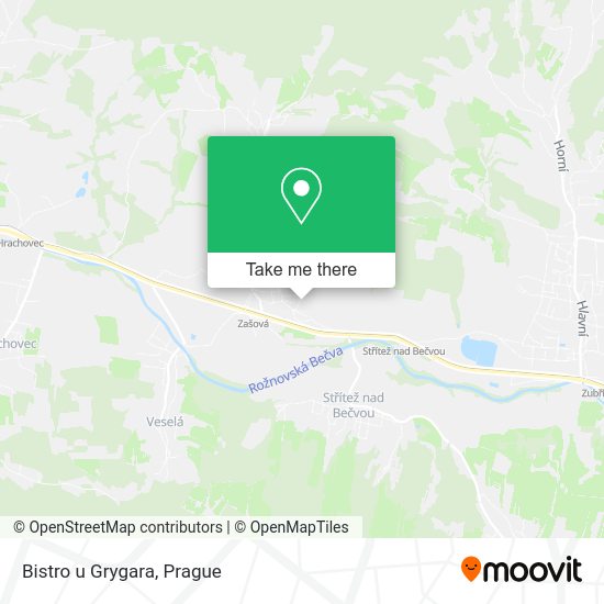 Карта Bistro u Grygara