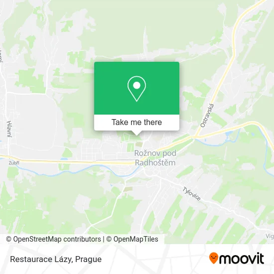Карта Restaurace Lázy