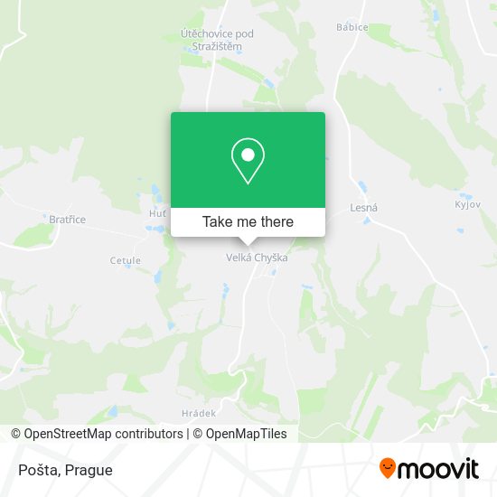 Карта Pošta