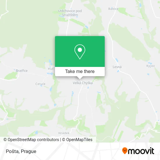 Карта Pošta