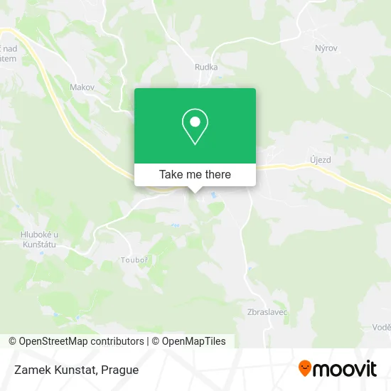 Карта Zamek Kunstat