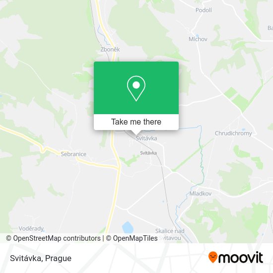 Карта Svitávka