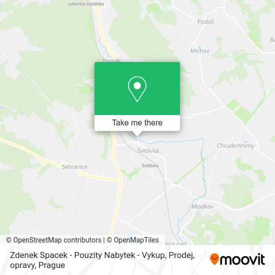 Карта Zdenek Spacek - Pouzity Nabytek - Vykup, Prodej, opravy