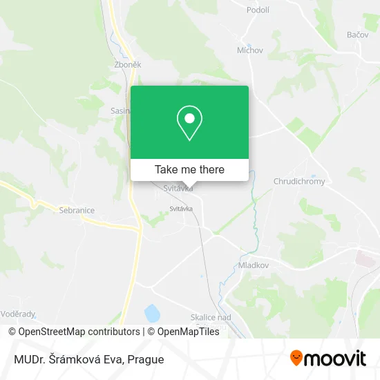 Карта MUDr. Šrámková Eva