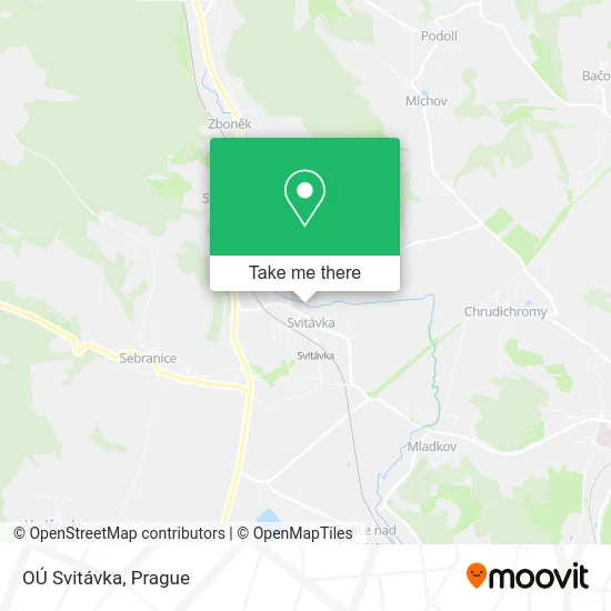 Карта OÚ Svitávka